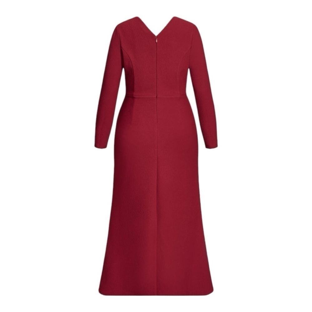 City Chic One Dream Maxi Dress in Deep Red Size 18 NWT - Picture 4 of 4